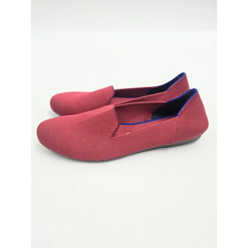 Rothys The Loafer Women's Size 8.5 US Dark Red Round Toe Slip on Flat Shoes - Picture 3 of 12